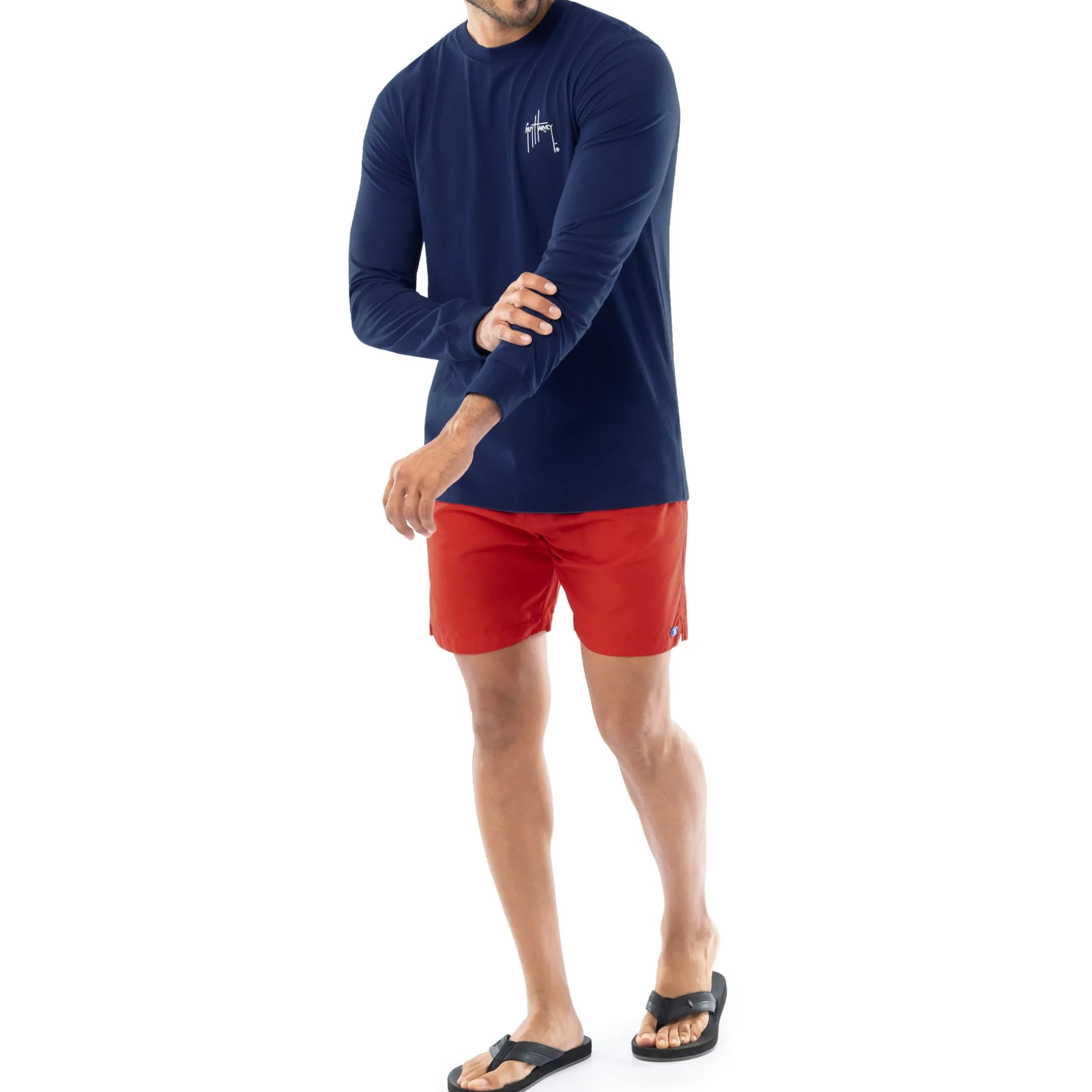 Men's Tonal USA Flag Long Sleeve T-Shirt