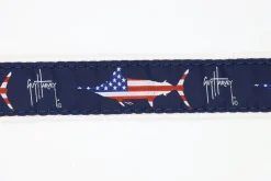 Men's USA Marlin Leather Tab Belt