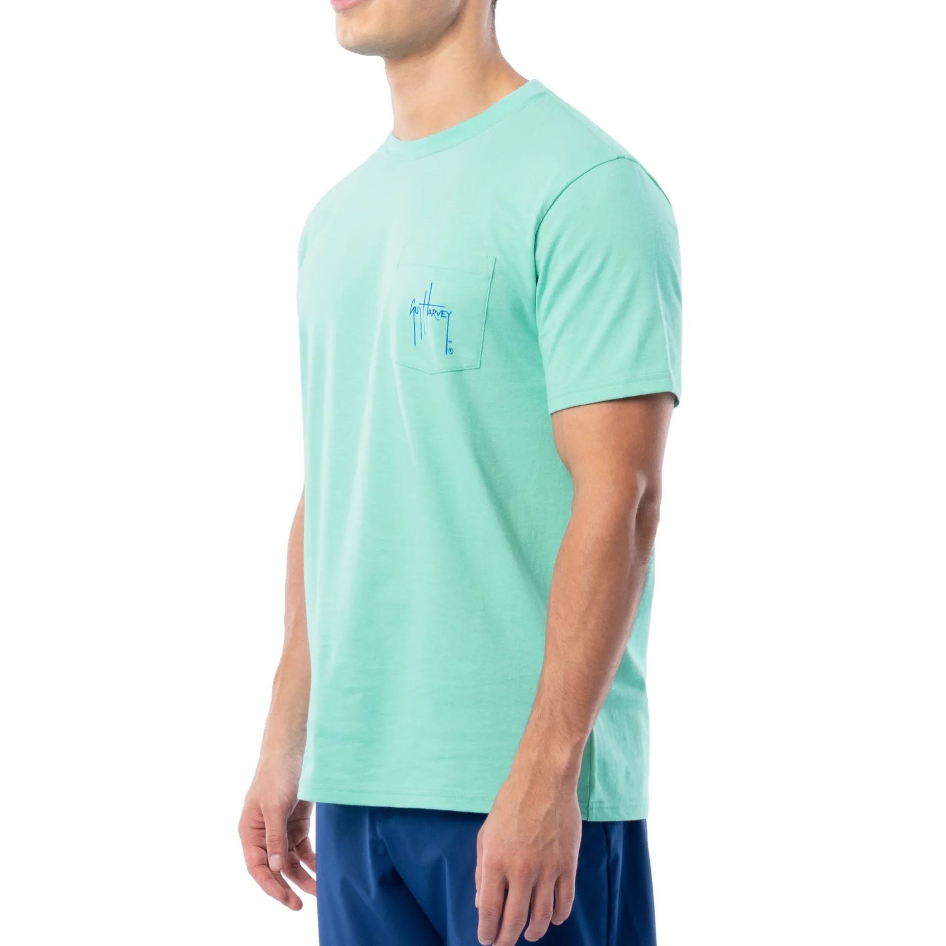 Men's Vintage Sharks Short Sleeve Pocket T-Shirt