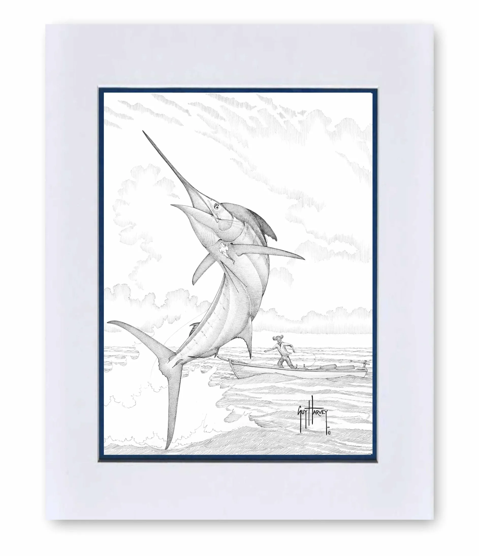 "Old Man Pen & Pencil" Grande Mini Print