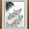 'OLD MAN' SET OF 8 BLACK AND WHITE FRAMED LITHOGRAPHS