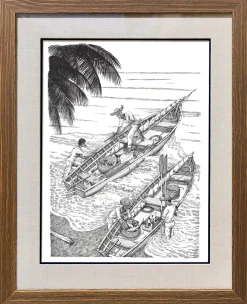 'OLD MAN' SET OF 8 BLACK AND WHITE FRAMED LITHOGRAPHS