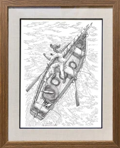 'OLD MAN' SET OF 8 BLACK AND WHITE FRAMED LITHOGRAPHS