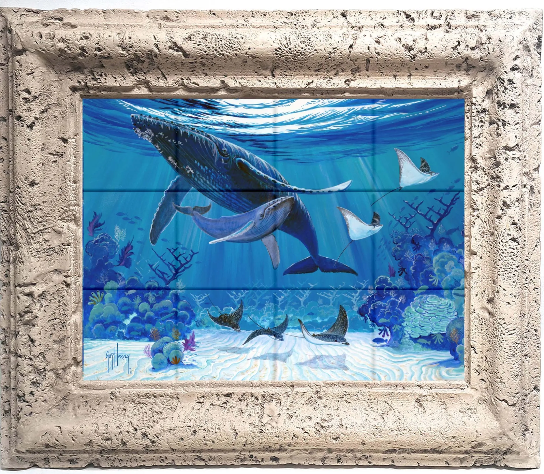 "Reef Sanctuary" Tile Art