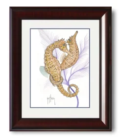 "Seahorse Pair" Mini Print