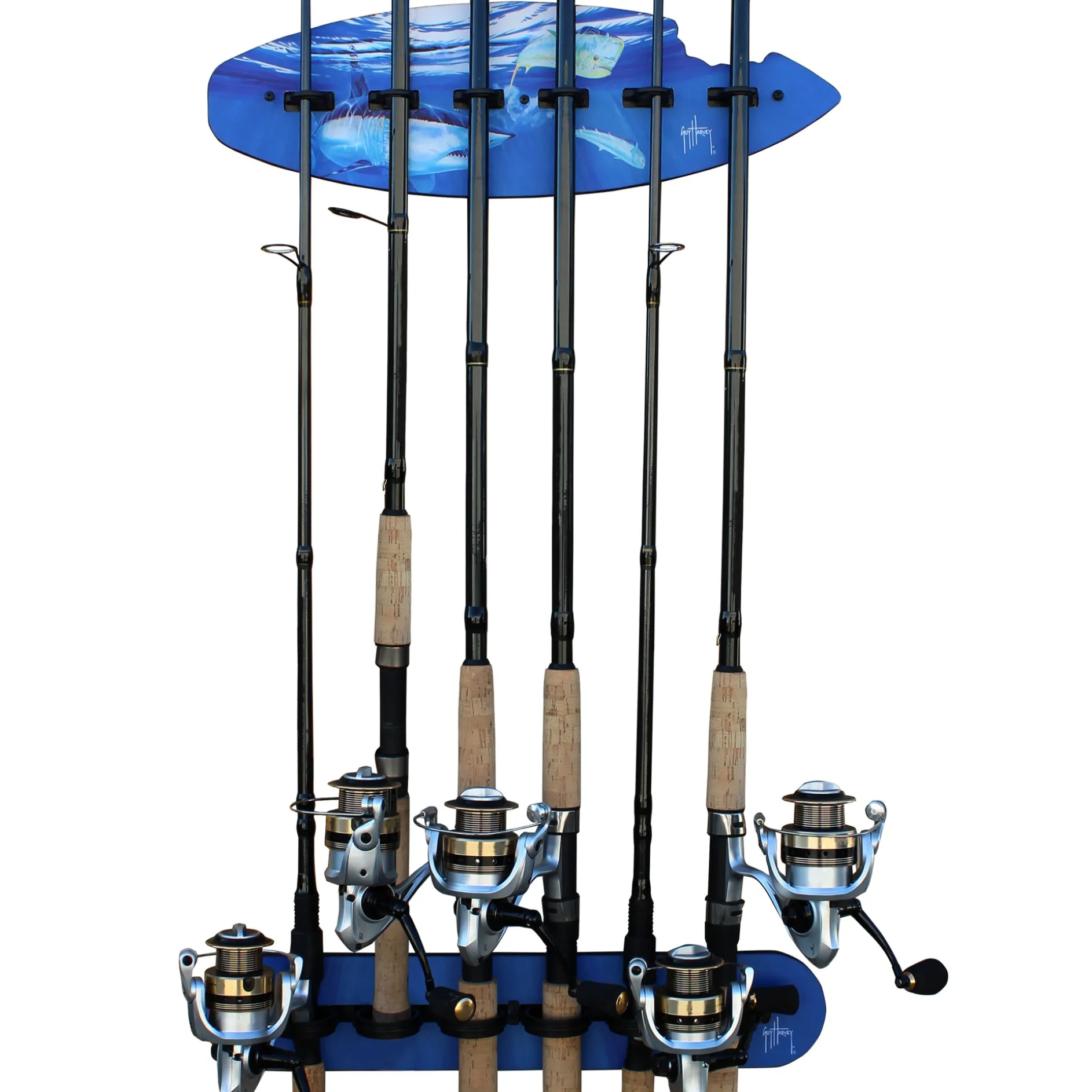 Shark Bite 6 Rod Wall Rack