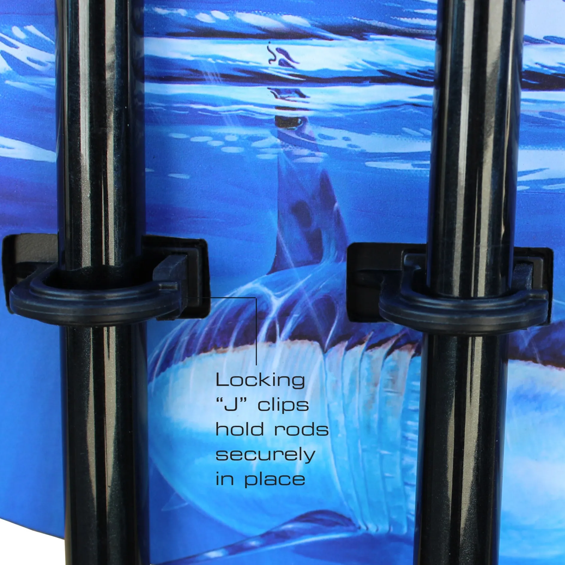 Shark Bite 6 Rod Wall Rack