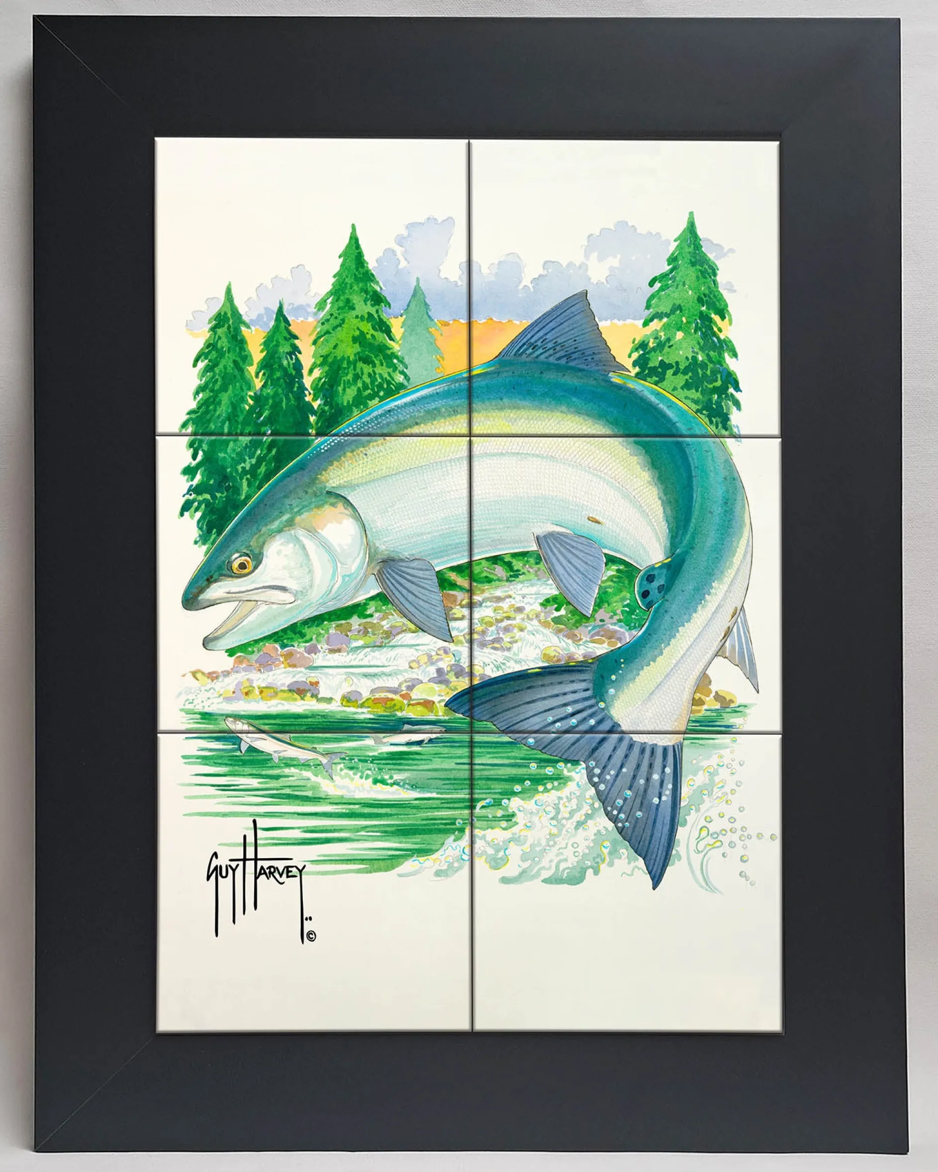 "Sockeye at Secluded Bay" Tile Art