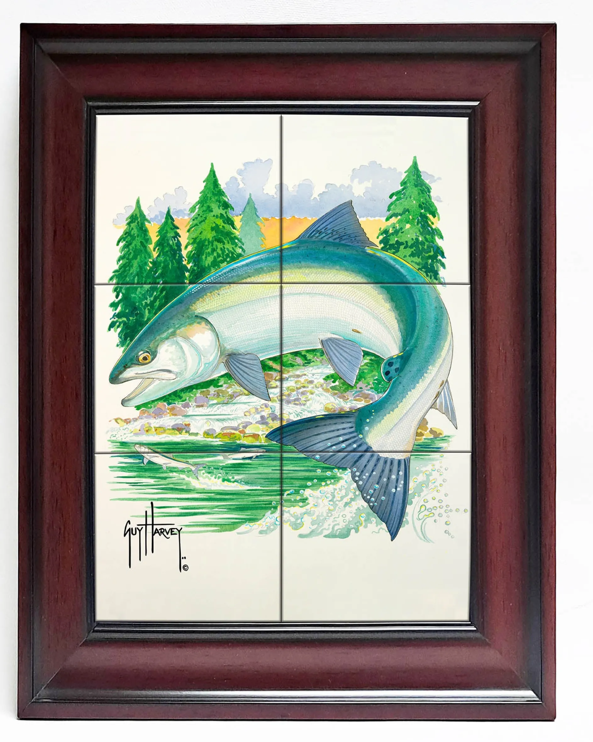 "Sockeye at Secluded Bay" Tile Art
