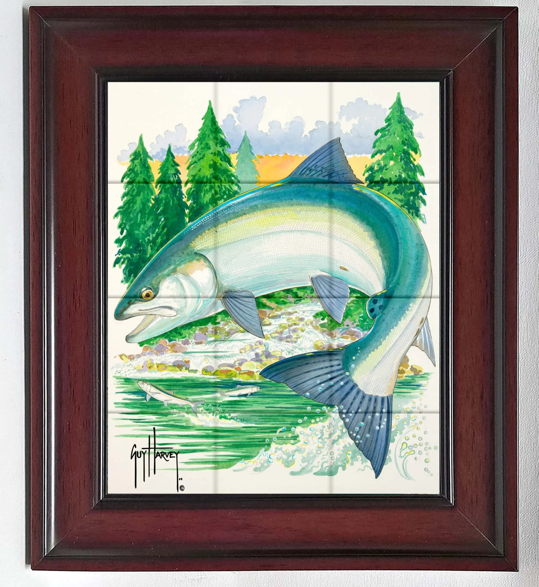 "Sockeye at Secluded Bay" Tile Art