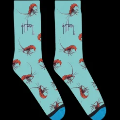 Spiny Lobster Blue Socks