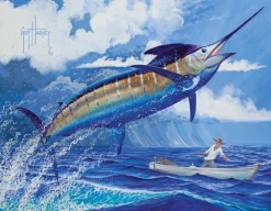 Stormy Blue Guy Harvey Pet Bed
