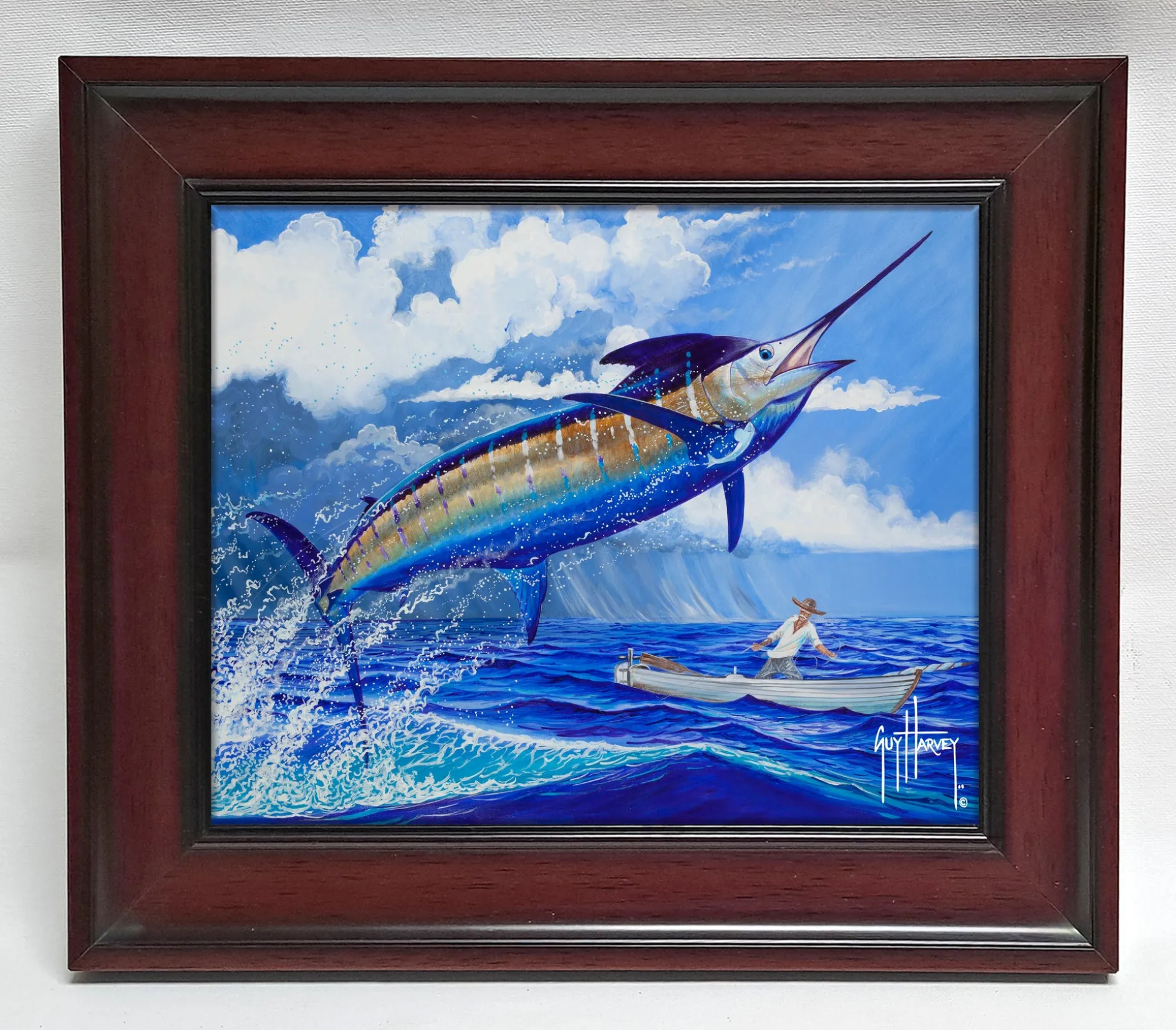 "Stormy Blue" Tile Art