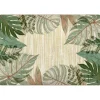 Tropical Leaves Area Rug