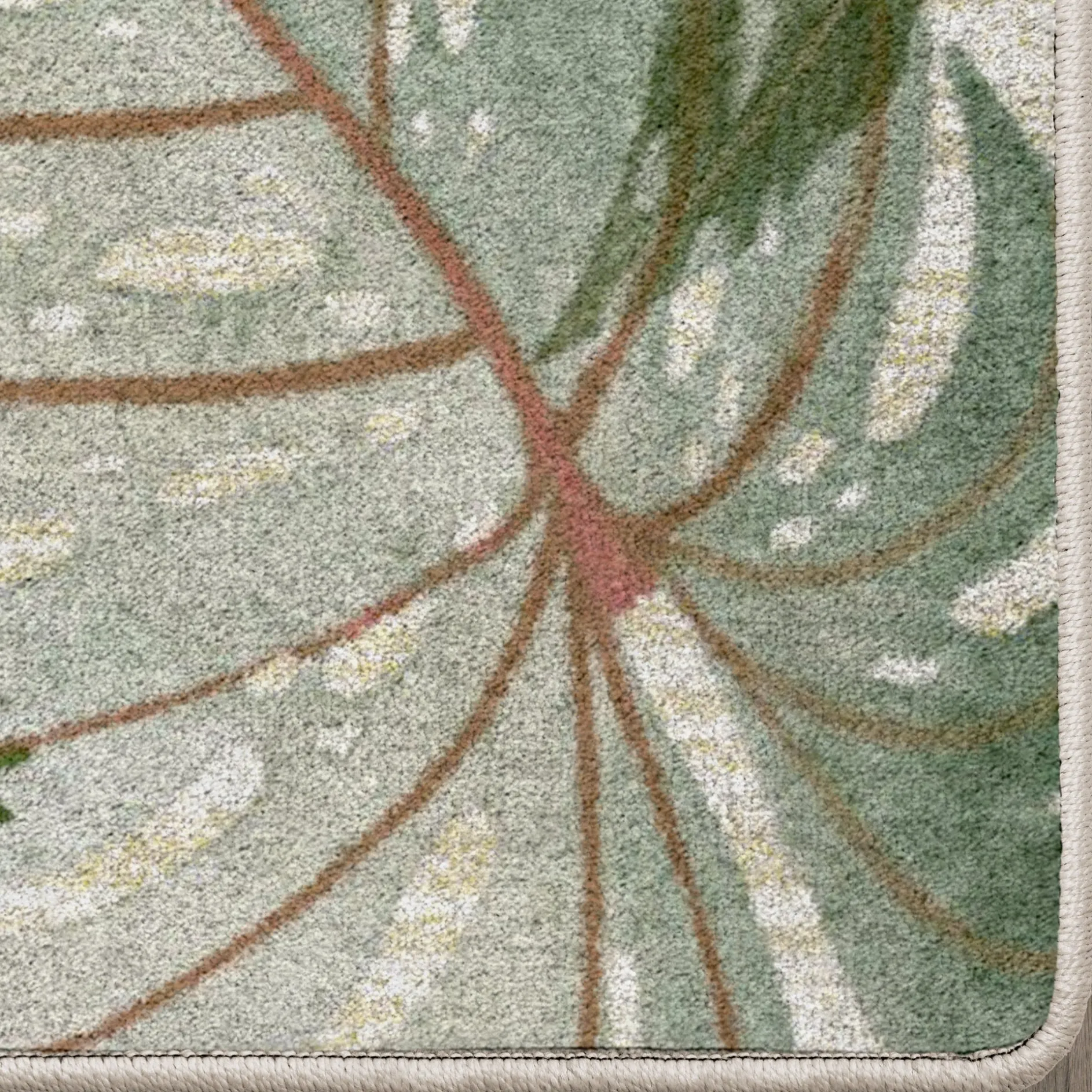 Tropical Leaves Area Rug