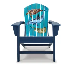 Turtle Ray and Porpoise Adirondack Chair