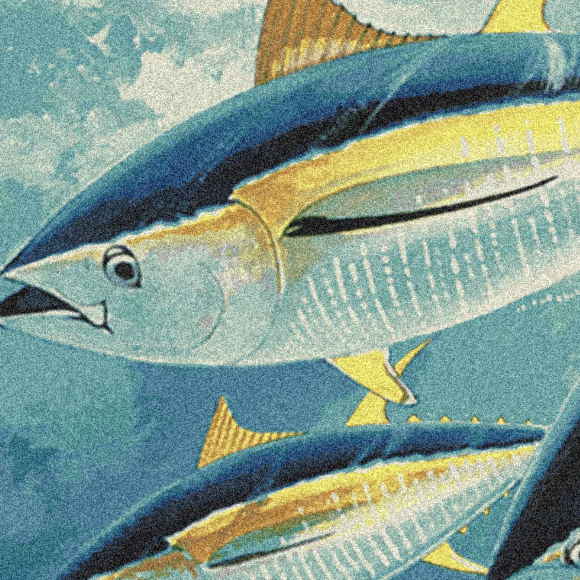 Yellowfin Tuna Area Rug